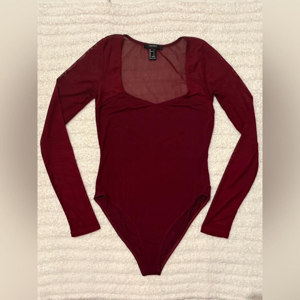 Forever 21 Long Sleeve Bodysuit for Women